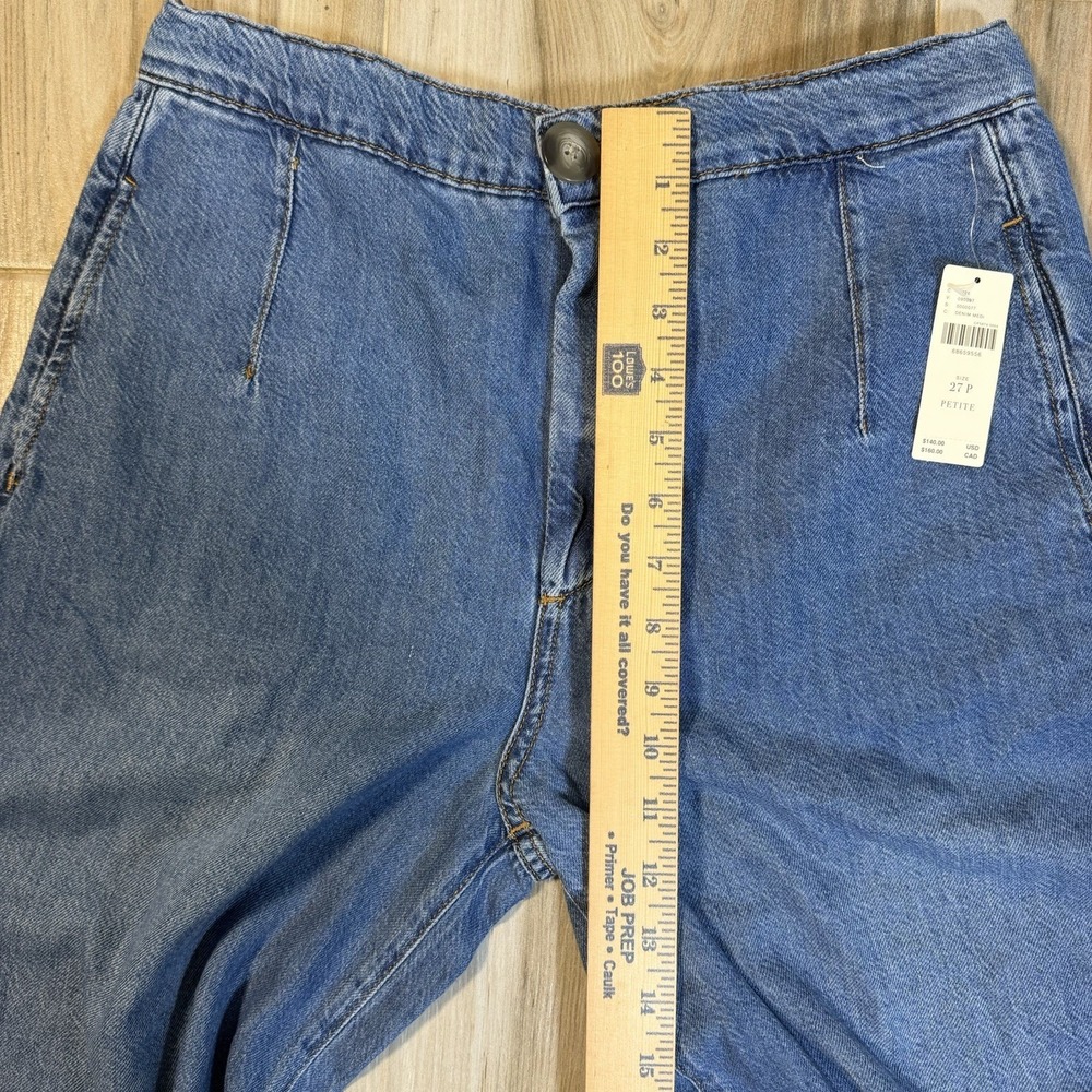 NWT Pilcro Anthropologie Jeans Women SZ 27 P Petite Wide Leg Crop Lightweight - Picture 7 of 12